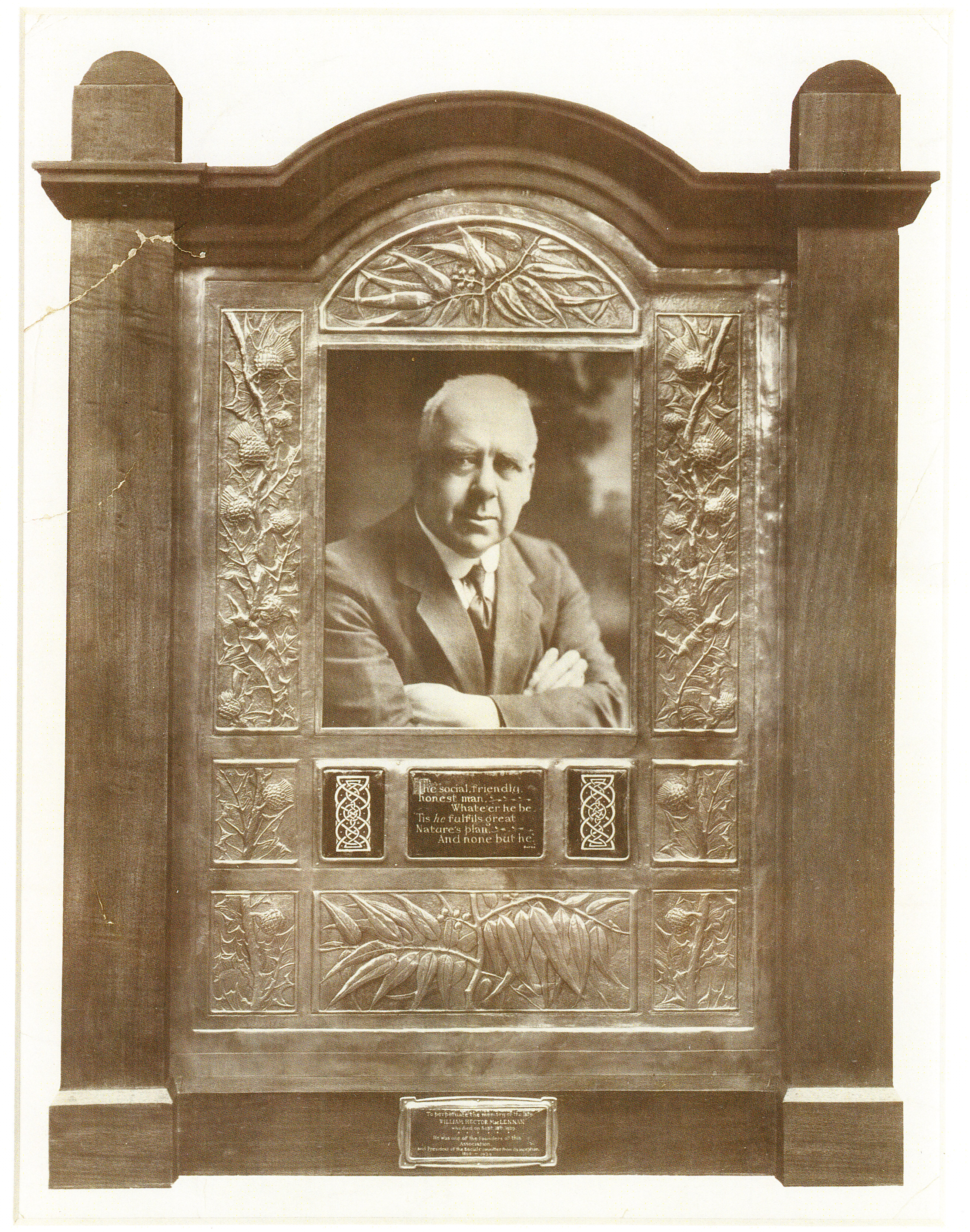 Photo of photos/William MacLennan - Melb Braille Lib memorial 1929